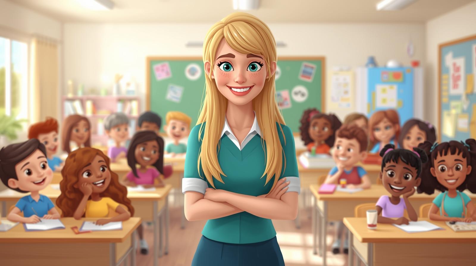 Η δασκάλα της διπλανής τάξης 👩‍🏫