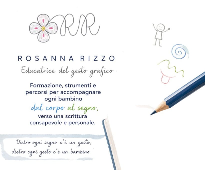 Rosanna Rizzo – Insegnante di scuola primaria, formatrice ed educatrice del gesto grafico